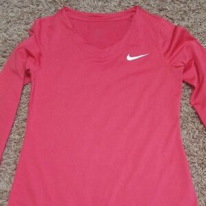 Nike Vivid Pink Long Sleeve Shirt